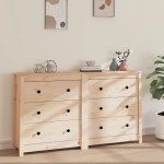 vidaXL Dulap, 140x35x80 cm, lemn masiv de pin vidaXL Dulap, 140x35x80 cm, lemn masiv de pin