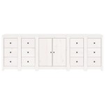 vidaXL Servantă, alb, 230x35x80 cm, lemn masiv de pin vidaXL Servantă, alb, 230x35x80 cm, lemn masiv de pin