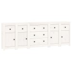 vidaXL Servantă, alb, 230x35x80 cm, lemn masiv de pin vidaXL Servantă, alb, 230x35x80 cm, lemn masiv de pin