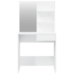 vidaXL Set măsuță de toaletă, alb, 74,5x40x141 cm vidaXL Set măsuță de toaletă, alb, 74,5x40x141 cm