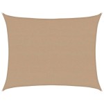 vidaXL Pânză parasolar, taupe, 6x7 m, HDPE, 160 g/m²