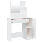 vidaXL Set măsuță de toaletă, alb, 86,5x35x136 cm vidaXL Set măsuță de toaletă, alb, 86,5x35x136 cm
