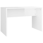 vidaXL Set măsuță de toaletă, alb extralucios, 86,5x35x136 cm vidaXL Set măsuță de toaletă, alb extralucios, 86,5x35x136 cm
