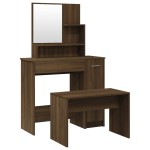 vidaXL Set măsuță de toaletă, stejar maro, 86,5x35x136 cm