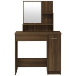vidaXL Set măsuță de toaletă, stejar maro, 86,5x35x136 cm