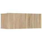 vidaXL Comode TV, 4 buc., stejar sonoma, 80x30x30 cm, lemn prelucrat
