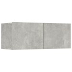 vidaXL Comode TV, 4 buc., gri beton, 80x30x30 cm, lemn prelucrat