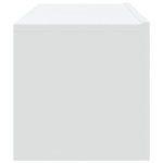 vidaXL Dulapuri TV de perete, 4 buc, alb, 100x30x30 cm