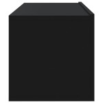 vidaXL Dulapuri TV de perete, 4 buc., negru, 100x30x30 cm