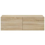vidaXL Dulapuri TV de perete, 4 buc, stejar sonoma, 100x30x30 cm