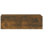 vidaXL Dulapuri TV de perete, 4 buc, stejar afumat, 100x30x30 cm