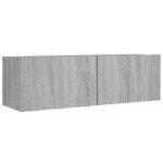 vidaXL Set dulapuri TV, 4 piese, gri sonoma, lemn prelucrat vidaXL Set dulapuri TV, 4 piese, gri sonoma, lemn prelucrat