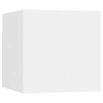 vidaXL Set dulap TV, 8 piese, alb, lemn prelucrat