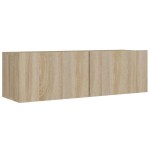 vidaXL Set dulap TV, 8 piese, stejar sonoma, lemn prelucrat