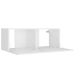 vidaXL Set dulap TV, 5 piese, alb, lemn prelucrat vidaXL Set dulap TV, 5 piese, alb, lemn prelucrat