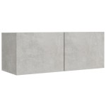 vidaXL Set dulap TV, 5 piese, gri beton, lemn prelucrat vidaXL Set dulap TV, 5 piese, gri beton, lemn prelucrat