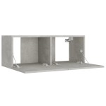 vidaXL Set dulap TV, 5 piese, gri beton, lemn prelucrat vidaXL Set dulap TV, 5 piese, gri beton, lemn prelucrat