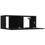 vidaXL Set dulap TV, 6 piese, negru, lemn prelucrat vidaXL Set dulap TV, 6 piese, negru, lemn prelucrat