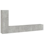 vidaXL Set dulapuri TV, 3 piese, gri beton, lemn prelucrat vidaXL Set dulapuri TV, 3 piese, gri beton, lemn prelucrat