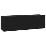 vidaXL Set dulap TV, 6 piese, negru, lemn prelucrat vidaXL Set dulap TV, 6 piese, negru, lemn prelucrat