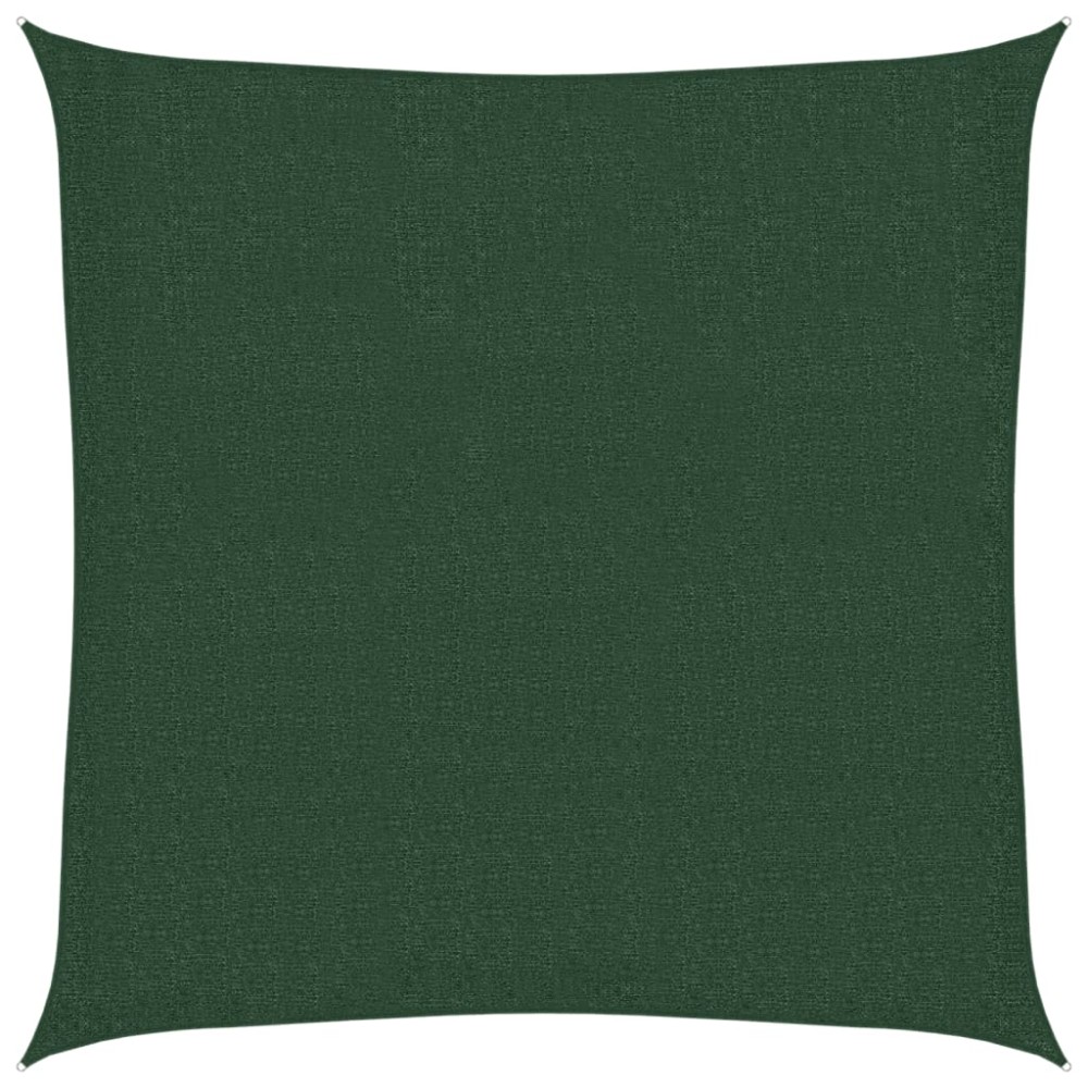 vidaXL Pânză parasolar, verde închis, 160 g / m² , 3x3 m ,HDPE