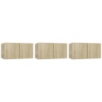 vidaXL Set dulap TV, 5 piese, stejar sonoma, lemn prelucrat vidaXL Set dulap TV, 5 piese, stejar sonoma, lemn prelucrat