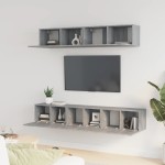 vidaXL Set dulapuri TV, 5 piese, gri sonoma, lemn prelucrat vidaXL Set dulapuri TV, 5 piese, gri sonoma, lemn prelucrat