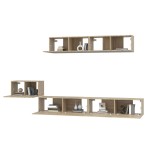 vidaXL Set dulap TV, 5 piese, stejar sonoma, lemn prelucrat vidaXL Set dulap TV, 5 piese, stejar sonoma, lemn prelucrat
