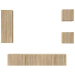 vidaXL Set dulap TV, 5 piese, stejar sonoma, lemn prelucrat vidaXL Set dulap TV, 5 piese, stejar sonoma, lemn prelucrat