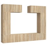 vidaXL Set dulap TV, 6 piese, stejar sonoma, lemn prelucrat vidaXL Set dulap TV, 6 piese, stejar sonoma, lemn prelucrat