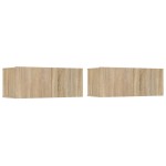 vidaXL Set dulap TV, 6 piese, stejar sonoma, lemn prelucrat vidaXL Set dulap TV, 6 piese, stejar sonoma, lemn prelucrat