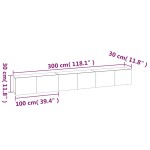 vidaXL Set dulapuri TV, 3 piese, stejar fumuriu, lemn prelucrat vidaXL Set dulapuri TV, 3 piese, stejar fumuriu, lemn prelucrat