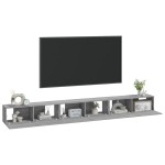 vidaXL Set dulap TV, 3 piese, gri sonoma, lemn prelucrat vidaXL Set dulap TV, 3 piese, gri sonoma, lemn prelucrat
