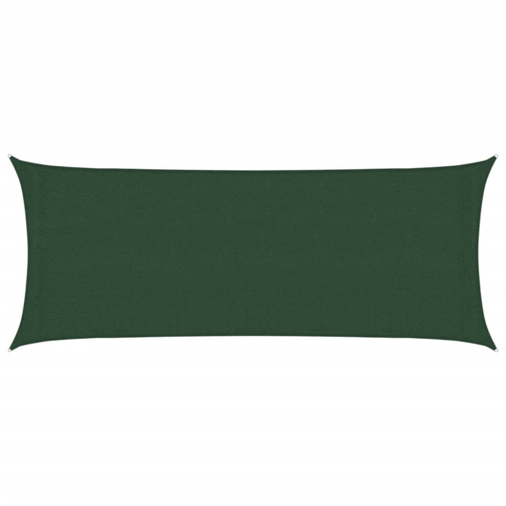 vidaXL Pânză parasolar, verde închis, 2x4,5 m, HDPE, 160 g/m²