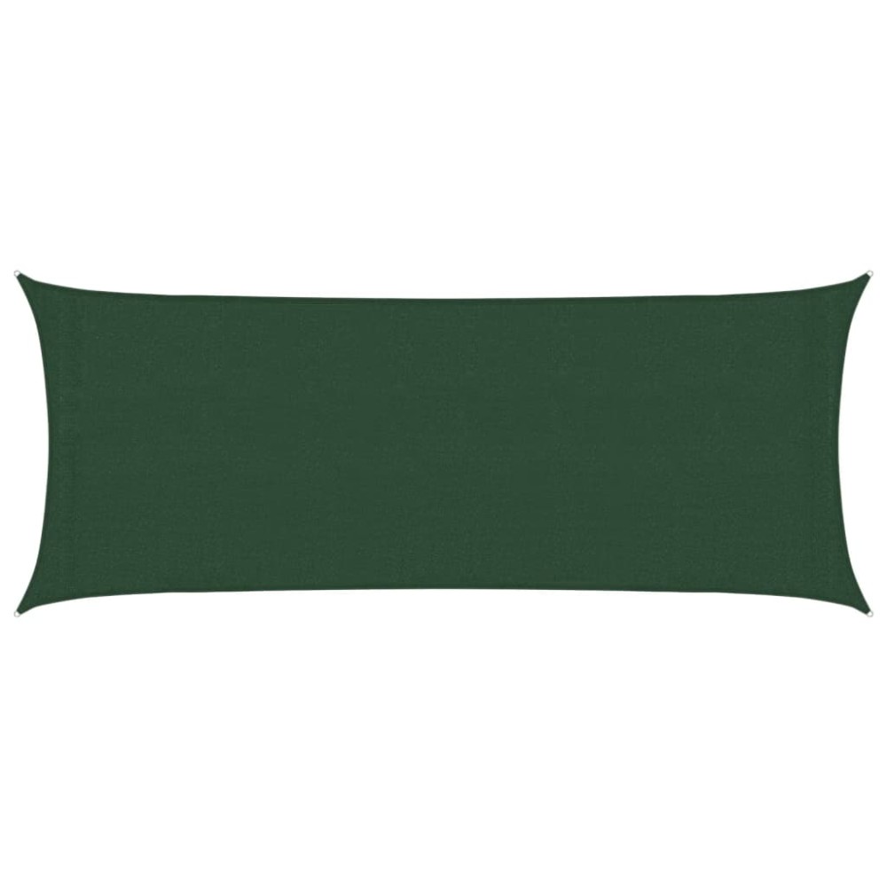 vidaXL Pânză parasolar, verde închis, 2x5 m, HDPE, 160 g/m²