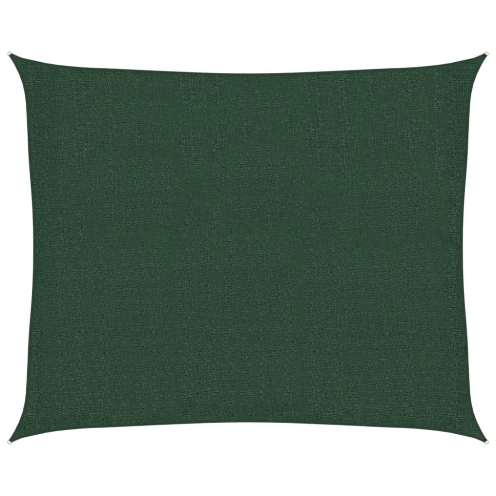 vidaXL Pânză parasolar, verde închis, 2,5x3 m, HDPE, 160 g/m²