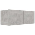 vidaXL Set dulapuri TV, 7 piese, gri beton, lemn prelucrat