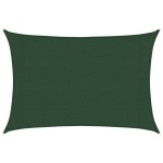 vidaXL Parasolar, verde închis, 3x4,5 m, HDPE, 160 g/m²