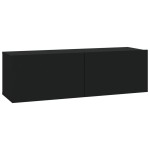 vidaXL Set dulap TV, 6 piese, negru, lemn prelucrat vidaXL Set dulap TV, 6 piese, negru, lemn prelucrat