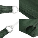vidaXL Pânză parasolar, verde închis, 3,5x4,5 m, HDPE, 160 g/m² vidaXL Pânză parasolar, verde închis, 3,5x4,5 m, HDPE, 160 g/m²