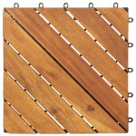 vidaXL Plăci pardoseală, 30 buc., maro, 30x30 cm, lemn masiv de acacia vidaXL Plăci pardoseală, 30 buc., maro, 30x30 cm, lemn masiv de acacia