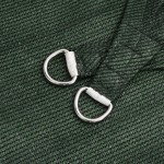 vidaXL Pânză parasolar, verde închis, 3x3x3 m, HDPE, 160 g/m²