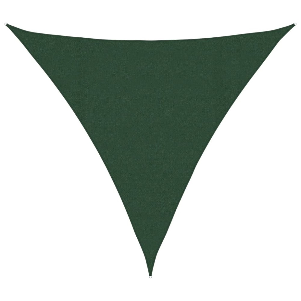vidaXL Pânză parasolar, verde închis, 4x4x4 m, HDPE, 160 g/m²