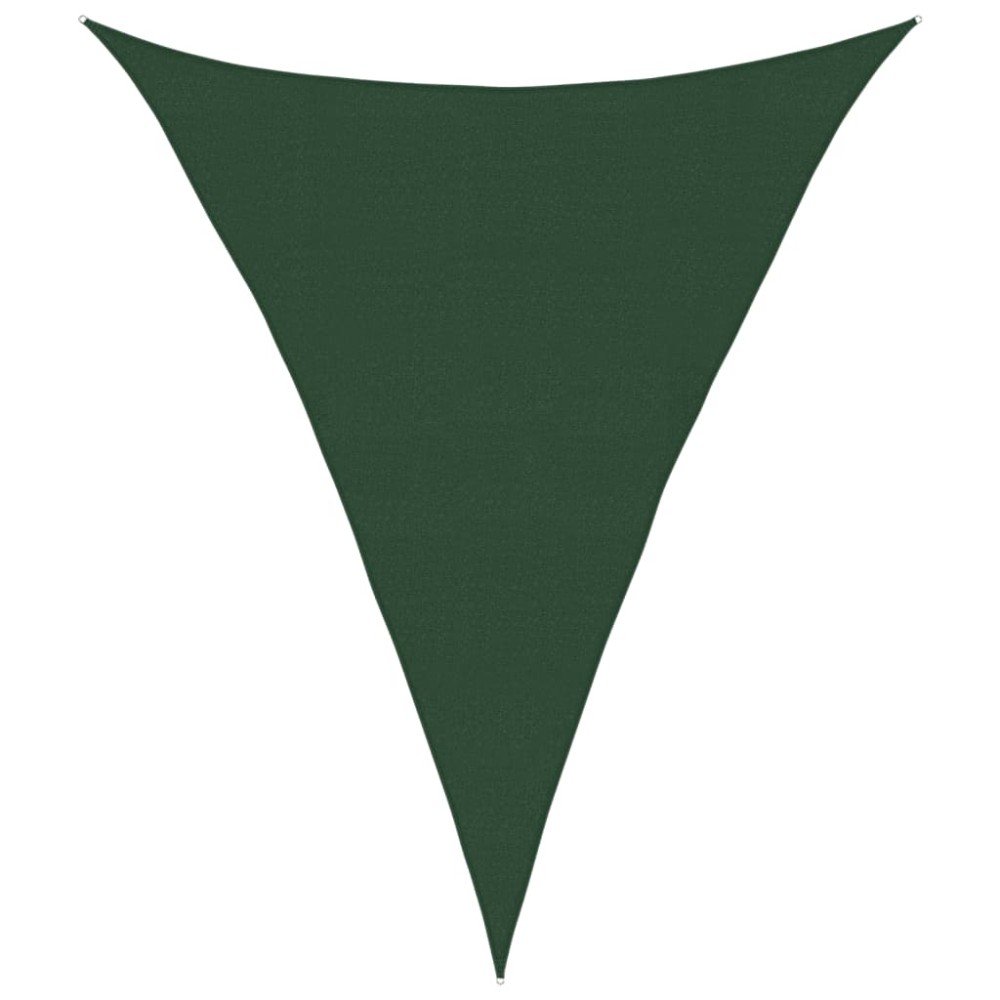 vidaXL Pânză parasolar, verde închis, 4x5x5 m, HDPE, 160 g/m²