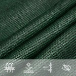vidaXL Pânză parasolar, verde deschis, 5x7x7 m, HDPE, 160 g/m²