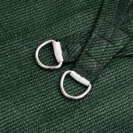 vidaXL Pânză parasolar, verde deschis, 5x7x7 m, HDPE, 160 g/m²