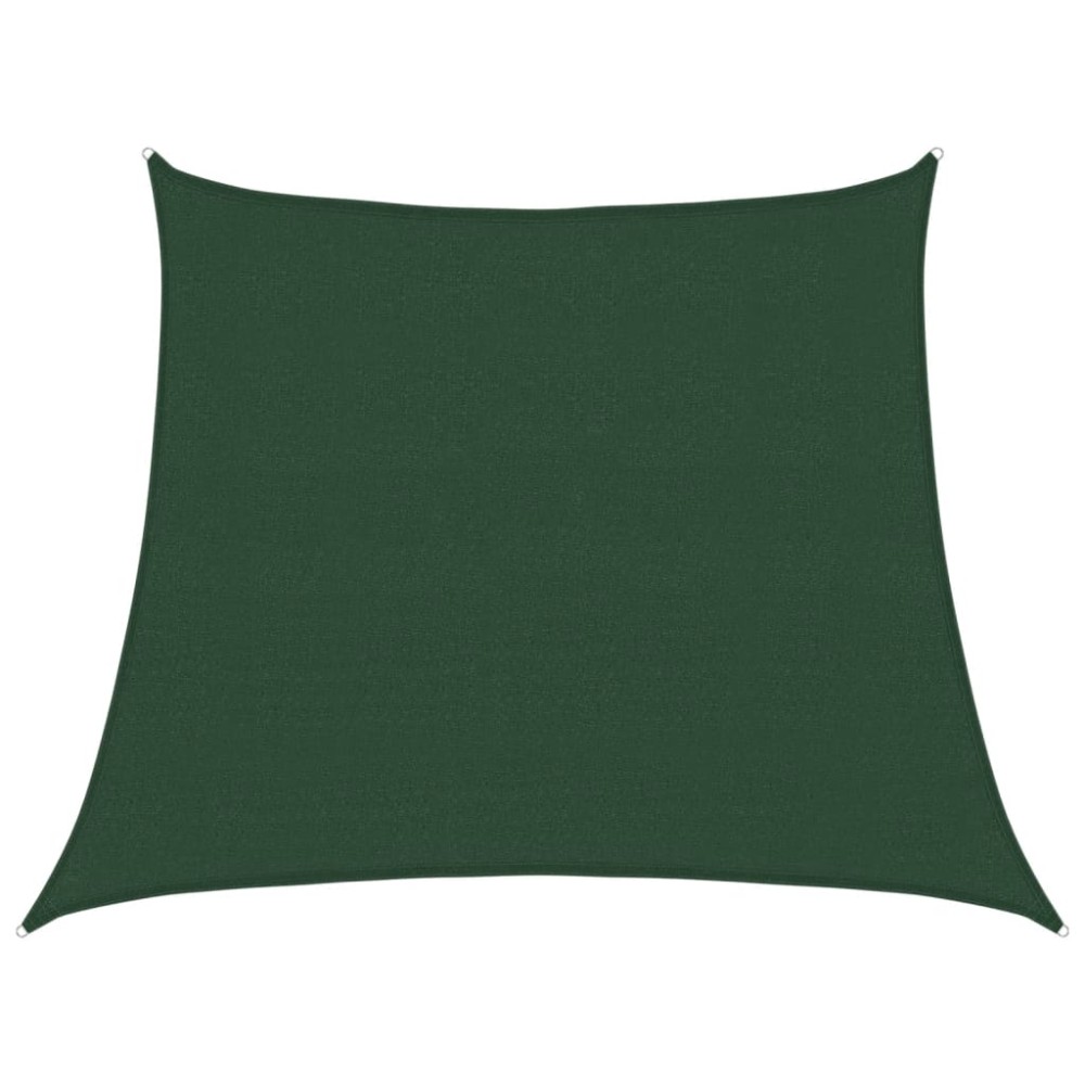 vidaXL Pânză parasolar, verde închis, 3/4x3 m, HDPE, 160 g/m²