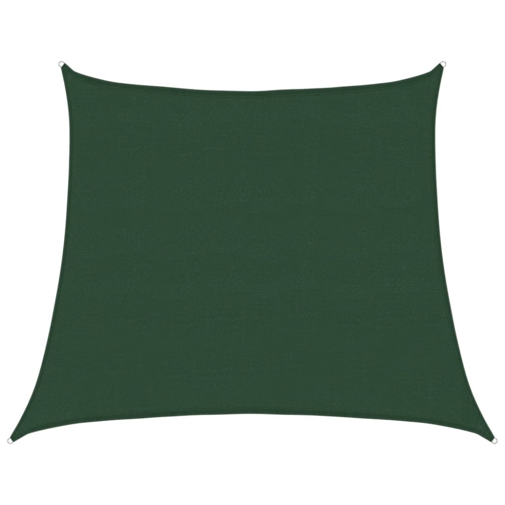 vidaXL Pânză parasolar, verde închis, 4/5x4 m, HDPE, 160 g/m²