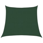vidaXL Pânză parasolar, verde închis, 4/5x4 m, HDPE, 160 g/m²