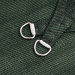 vidaXL Pânză parasolar, verde închis, 4/5x4 m, HDPE, 160 g/m²